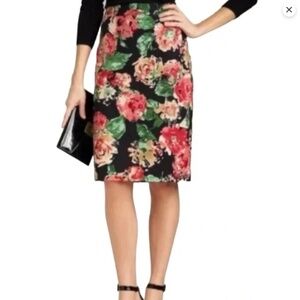 Talbots Floral Pencil Skirt Sz. 14 WP